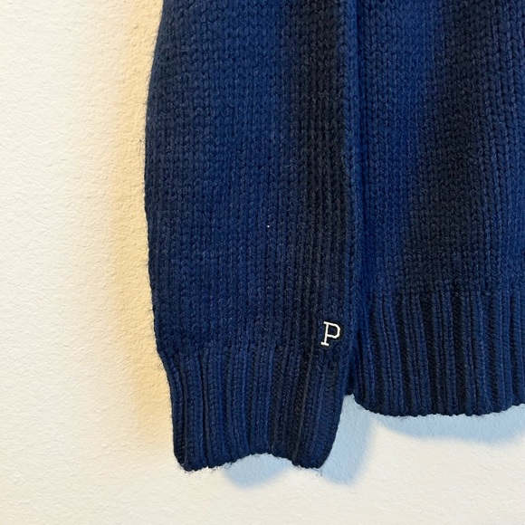 Victoria's Secret PINK Boyfriend Crewneck Sweater Oversized Fit Navy Blue, L - Picture 5 of 7